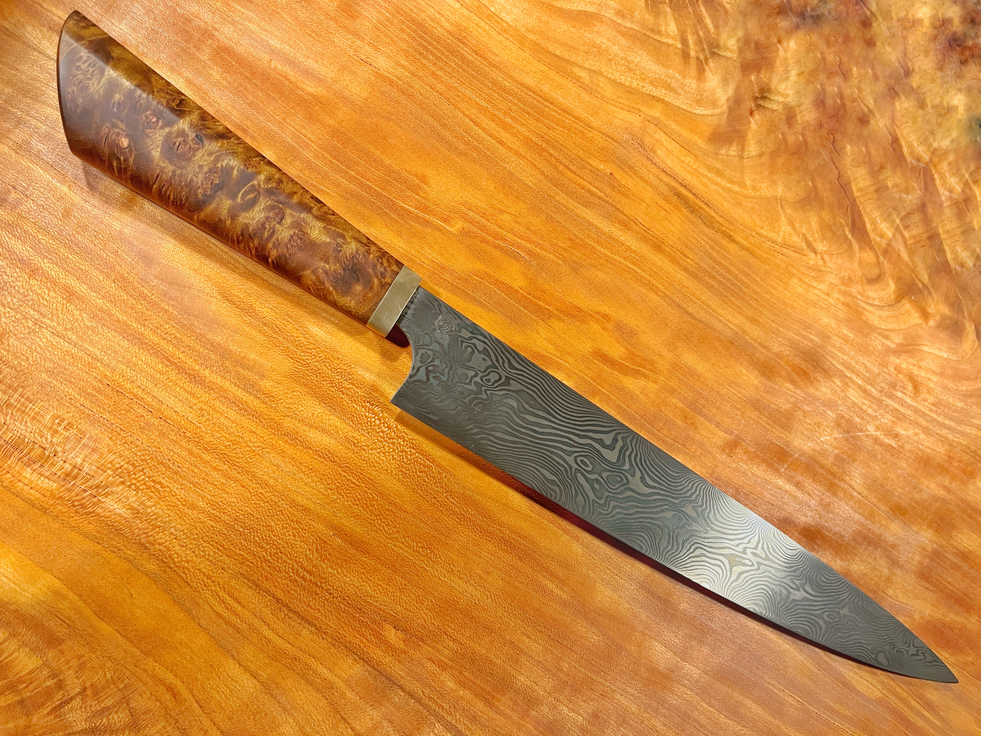 Damascus Sujihiki — view 1