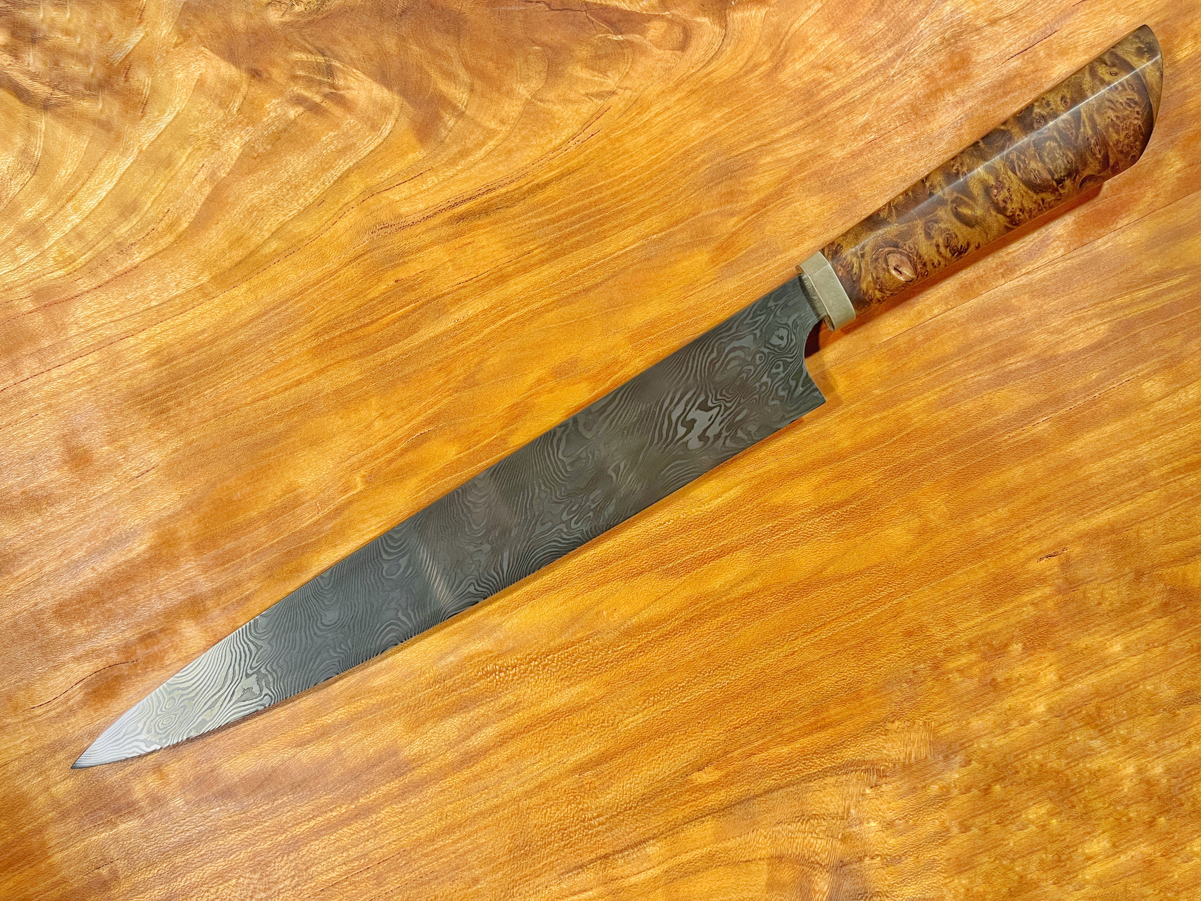 Damascus Sujihiki — view 2